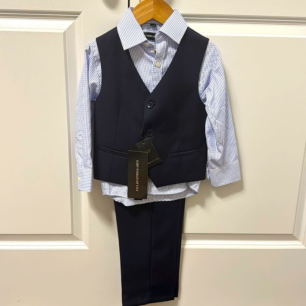 3Piece Set: Pants, Shirt, Vest - size 4T